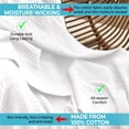 thumbnail image 5 of 100% Cotton Blankets Queen Size for Bed - Waffle Weave Blankets for Summer, Lightweight and Breathable Soft Woven Blanket for Spring, White, 90x90 Inches (White, King (90" x 108")), 5 of 5