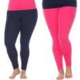 thumbnail image 1 of White Mark Leggings Extensibles Doux pour Femmes, Lot de 2, 1 of 2