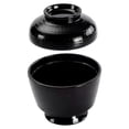 thumbnail image 3 of GROWTH TANK Miso Soup Bowl Kitchen Multipurpose Tableware for Instant Noodle Fruit Ramen solid black, 3 of 9