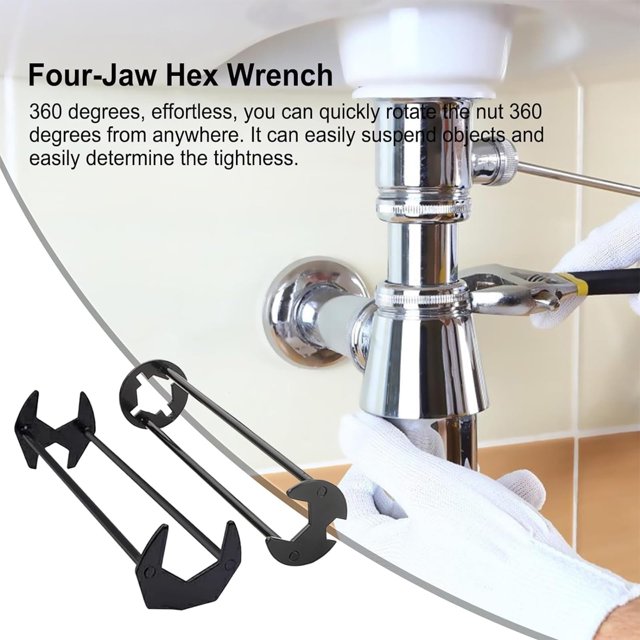 SHAGUOZHOU Basin Set 7 Sizes Universal Under Plumbers Multifunctional Steel Faucet Four Hexagon For Kitchen Bathroom Paint Filter Needle Air Tool Coil Air Hose