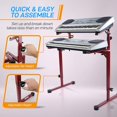thumbnail image 5 of Pyle Universal Keyboard Heavy-Duty Electronic Organ Holder Rack Portable Piano Stand w/ 2nd Tier, Adjustable Height and Width, Rubber Discs PKST64, 5 of 5