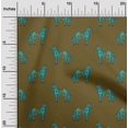 thumbnail image 1 of oneOone Viscose Chiffon Fabric Horse Block Print Fabric By Yard 42 Inch Wide, 1 of 4