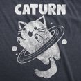 thumbnail image 2 of Mens Caturn T Shirt Funny Cute Saturn Kitten Planet Rings Outerspace Tee for Guys (Heather Navy - CATURN) - XXL, 2 of 3