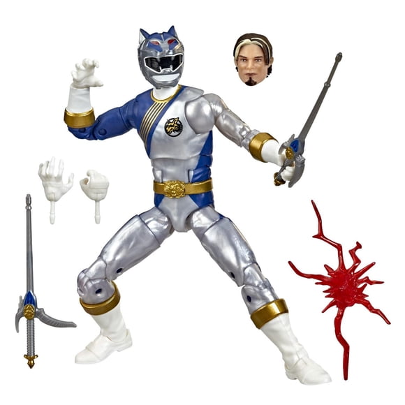 Power Rangers Lightning Collection Wild Force Lunar Wolf Ranger 6-Inch Premium Collectible Action Figure Toy Power Pop Art Packaging Variant