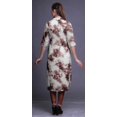 thumbnail image 2 of Bimba Printed Straight Kurtis For Women Button Down Mandarin Indian Tunic Large, 2 of 6