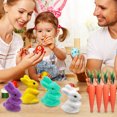 thumbnail image 4 of TIMIFIS Storage Rack, 2.95 Inch Easter Carrot Hanging Ornaments Artificial Easter Foam Glitter Carrots 10Pcs Easter Decorations for Home, 4 of 4