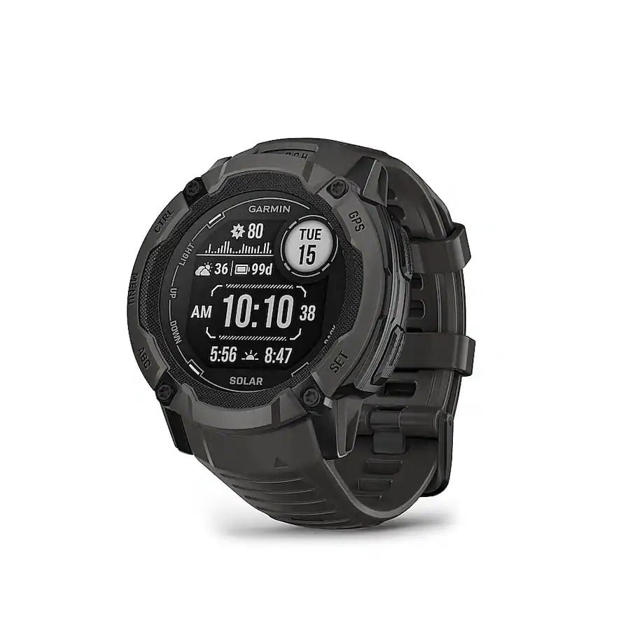 Refurbished (Good) Garmin Instinct 2X Solar Smartwatch 50mm - Gray (010-02805-10)