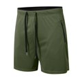 thumbnail image 4 of Men's Running Shorts with Zipper Pockets Gym Athletic Workout 5" Shorts for Men, 4 of 5
