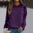 thumbnail image 2 of SNKSDGM Chandails à Col Rond pour Femmes Chandails Courts pour Femmes Chandails Quotidiens pour Femmes Maison Extérieur Entraînement Manches Longues T-Shirt Col Rond Haut Chandail Imprimé Blouse de Rue Mode Urbaine TTG, 2 of 5
