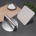 thumbnail image 4 of Burger Press, Stainless Steel Flat Bottom Bacon Press Manual Adjustable Burger Smasher for Beef Vegetables Burgers Cooking, 4 of 8