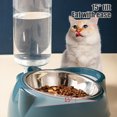 thumbnail image 4 of Fridja Sales Cats Bowl Two In one Drinking Water Dog Water Bowl Rice Bowl Pet Bowl Drinking Water Feeding All one Suitable for Dogs and Cats To Live and Drink Water, 4 of 6
