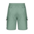 thumbnail image 3 of Men's Cargo Shorts Plus Size Big and Tall Cargo Shorts Multi-Pockets Relaxed Summer Drawstring Beach Shorts Pants, 3 of 3