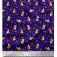 thumbnail image 1 of Soimoi polyester Crepe Fabric Paw,Bone & Puppy Dog Print Sewing Fabric Yard 52 Inch Wide, 1 of 3