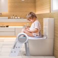 thumbnail image 2 of Step Ladder 3 Step Folding Toddler Step Stool for Kids Three Step Standing Tower for Kitchen Counter,Adjustable 3 Step Stools with Handles to 2 Step, 2 of 8
