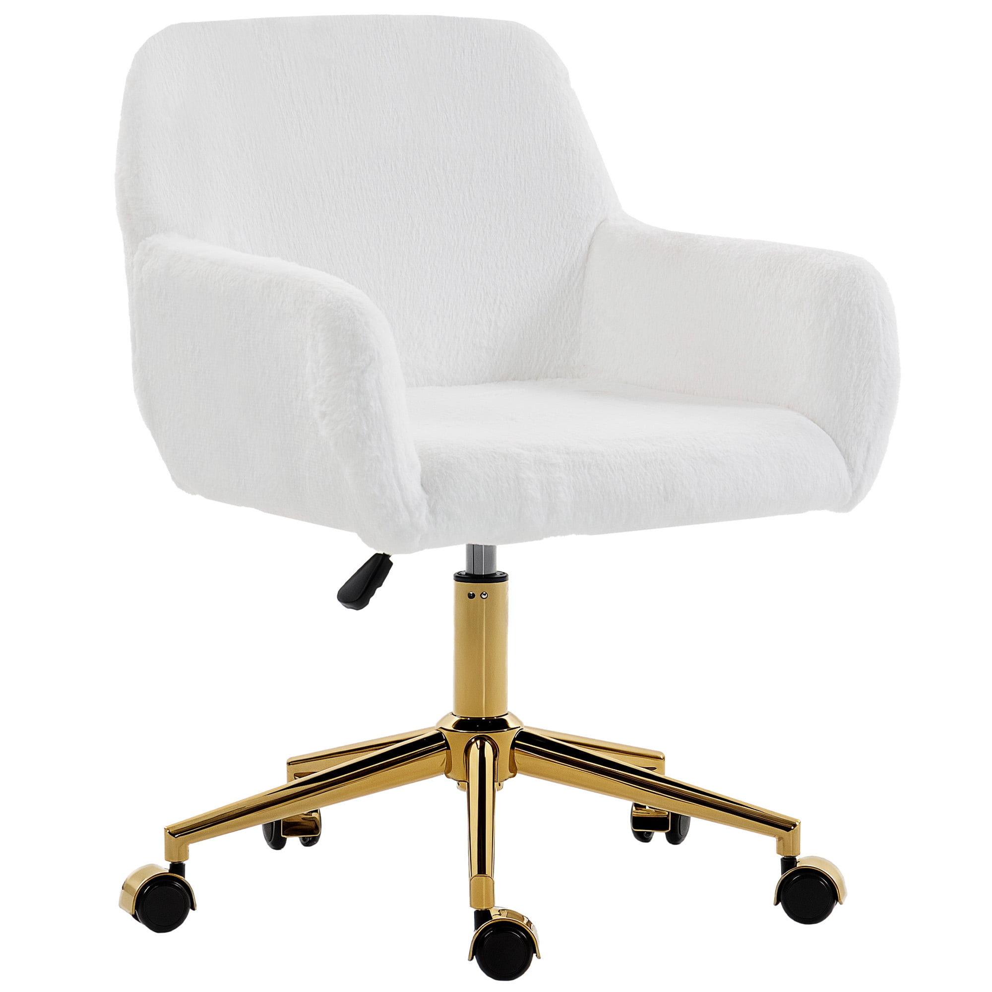 HOMCOM Office Chair with Adjustable Height, Swivel Vanity Desk Chair