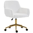 thumbnail image 1 of HOMCOM Office Chair with Adjustable Height, Swivel Vanity Desk Chair, 1 of 10