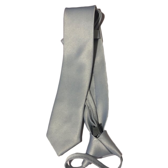 Cravate Étroite Rétro pour Hommes et Garçons Cravate Fine Pratique pour Mariage Fête Club Mariée Robe Argentée