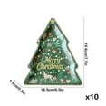 thumbnail image 3 of Fridja Sales Christmas Day Shaped Plates Christmas Tree Wapiti Santa Claus Party Decoration Disposable Christmas Dinner Plates Tableware Christmas Decoration, 3 of 6