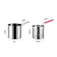 thumbnail image 3 of Stainless Steel Pot Multi Functional Mini 304 Stainless Steel Hot Oil Pot, Mini Fuel Saving Tool with Filter, Three In One Deep Frying Set (Deep Pot+Matching Slide Cover), 3 of 9