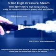 thumbnail image 4 of Saker handheld steam cleaner, 2500W Fast Heating Multi-Surface Steamer with Large Water Tank, 6 Steam Settings & Attachments for Floors, Windows, Cars (Red-Dual Control (Upgraded Touch Control)), 4 of 9