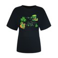 thumbnail image 4 of Meichang T-Shirt Graphique pour Femme de la Saint-Patrick, Coupe Ample, Trèfle Imprimé, Hauts Porte-Bonheur, Détente, Manches Courtes, Col Rond, Chandail à Enfiler, Tee Mignon, Festival Irlandais, Chemises de Fête, 4 of 4
