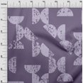 thumbnail image 3 of oneOone Polyester Spandex Violet Fabric Geometric Half Circle Sewing Material Print Fabric By The Yard 56 Inch Wide, 3 of 4