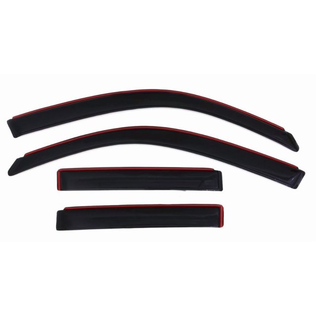 Convient 2003-2009 Toyota 4Runner Auto Ventshade Rainguard 194924 Pare-Vent; Design Aérodynamique; dans le Canal; Fumée; Acrylique; Ensemble de 4