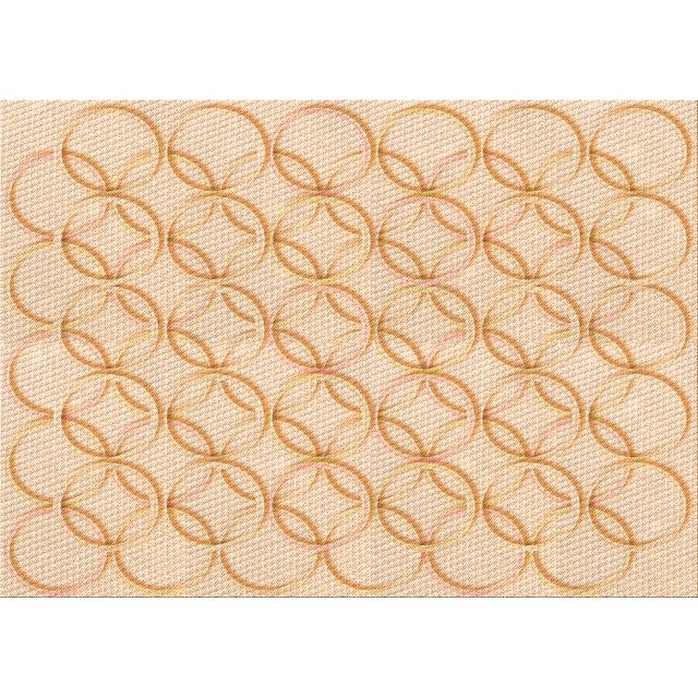 Ahgly Company Machine Washable Indoor Rectangle Transitional Golden Blonde Gold Area Rugs, 3' x 5'