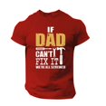 thumbnail image 1 of LUOGENLI T-shirts pour Homme pour Hommes Homme Printemps et Été Fête des Pères Décontracté Rétro Lettrage Impression Partielle T-Shirt Col Rond Manche Courte Haut T-shirts Amusants pour Hommes T-shirts Graphiques Fête de la Saint-Patrick Rouge m, 1 of 6