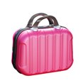 thumbnail image 1 of Maoww Makeup Storage Organizer Travel ABS Toiletry Suitcase Box Mini Boarding Luggage Cosmetic Case Large Capacity Bag Rose red, 1 of 6
