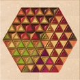 thumbnail image 1 of Ahgly Company Tapis d'Intérieur Lavable en Machine Carré Transitionnel Acajou Brun, 7 Pieds Carré, 1 of 7
