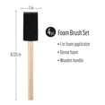 thumbnail image 3 of Plaid 4 Piece Foam Paint Brush Set - 1", 3 of 5
