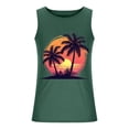 thumbnail image 4 of Tanks for Men,Mens Tank Colorless Gradient Printing Round Neck Thin Strap Leakage Back Regular Casual Sports Tank Blouses, 4 of 5