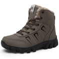 thumbnail image 1 of Bottes de Neige pour Hommes Femmes Imperméables Légères Chaussures de Randonnée Hiver Extérieur Chaudes Doublées de Fourrure Bottes de Randonnée, 1 of 6