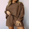 thumbnail image 3 of Ensemble de Sweat-Shirt et Short Assortis pour Pyjamas Féminins, 3 of 6