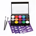 thumbnail image 4 of Body Paint Makeup, Face Painting Makeup Kit Child Friendly 2 Brushes  for Home, 4 of 8