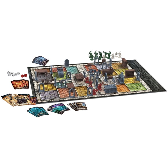 Avalon Hill, système de jeu HeroQuest, jeu de plateau immersif, jeu d'aventures fantastiques style donjon, à partir de 14 ans, 2 à 5 joueurs