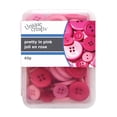 thumbnail image 4 of UNIQUE CREATIV Box of Buttons, Pink - Assorted Sizes, 65 g (2.3 oz) (Reusable Clear Box), Pink Tone, 4 of 6