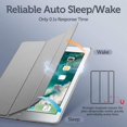 thumbnail image 2 of Premium Trifold Case for iPad 9.7 2018/2017, [Rubber Cover] Slim Fit Leather Smart Case with Rubberized Back Cover and Auto Wake & Sleep for iPad 9.7 2018/2017, 2 of 5