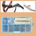 thumbnail image 4 of Eyeglass Repair , with Screws Assorted Nose Pads Glasses Cloth Tweezers Screwdriver Hook Glasses Repair, 4 of 8