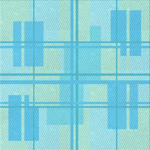 Ahgly Company Machine Washable Indoor Square Transitional Bright Turquoise Blue Area Rugs, 4' Square