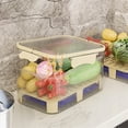 thumbnail image 4 of A Must Have For Picnics! Outdoor Portable Double Layer Fresh Keeping Box With Ice Box Mobile Small Refrigerator Lunch Box Fruit Box Portable Outing Keep Food Fresh!, 4 of 8