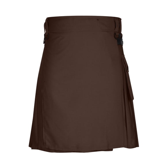 Nuoqisi Men's Standard Utility Kilt, Modern Scottish Kilt for Everyday Wear, with Adjustable Hip Straps & Cargo Pockets
