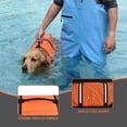 thumbnail image 4 of Dog Life Jacket with Reflective Stripes, Adjustable Dog Lifesaver Pet Life Preserver with High Buoyancy Swimsuit for Small Medium and Large Dogs(S), 4 of 6
