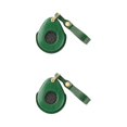 thumbnail image 3 of Decodeary Stylish PU Leather Key Cover for Motorcycle Boyfriend Black Green 2Set, 3 of 6