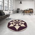 thumbnail image 4 of Ahgly Company Machine Washable Indoor Rectangle Transitional Deep Peach Orange Area Rugs, 5' x 8', 4 of 7