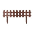 thumbnail image 1 of Yard Fence Mini Garden Border Plastic Edging with Ground Stakes Coffee 20x17x12cm, 1 of 8