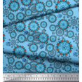 thumbnail image 3 of Soimoi Georgette Viscose Fabric Floral & Damask Ethnic Fabric Prints by Yard 42 Inch Wide, 3 of 3