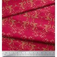 thumbnail image 2 of Soimoi Modal Satin Fabric Filigree Damask Print Sewing Fabric Yard 42 Inch Wide, 2 of 3
