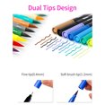 thumbnail image 4 of 12 Colors Dual Tip Brush Pens Art Markers Set Fine & Brush Tip Pen for, 4 of 8